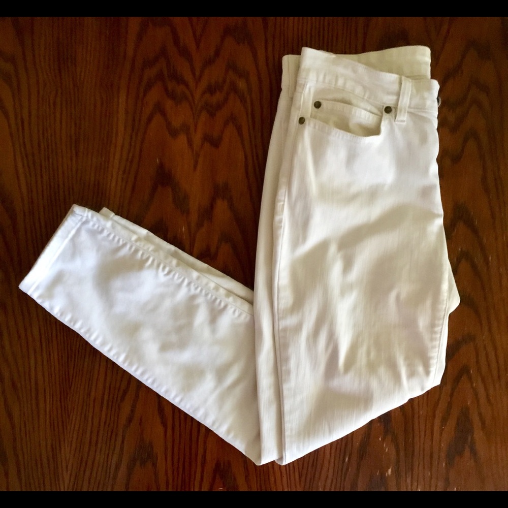 EILEEN FISHER Women’s Skinny Jeans Off White Sz 4